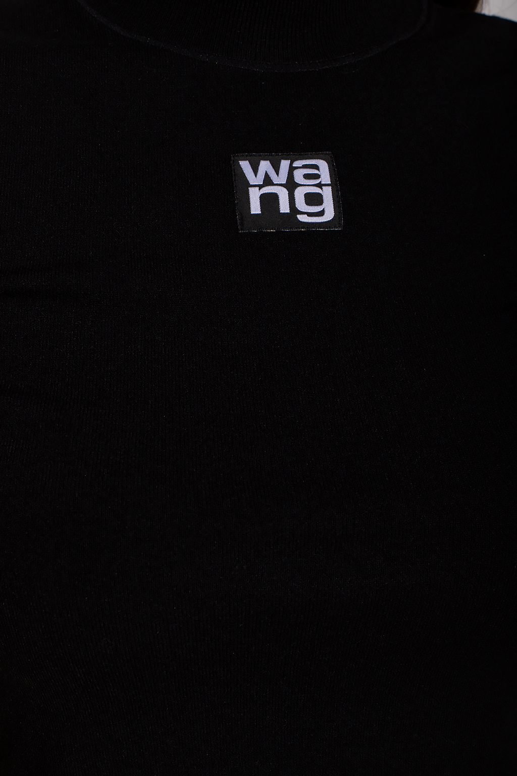 Black Short top with logo T by Alexander Wang